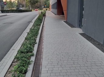 Odwodnienia powierzchniowe ciągów pieszych i rowerowych